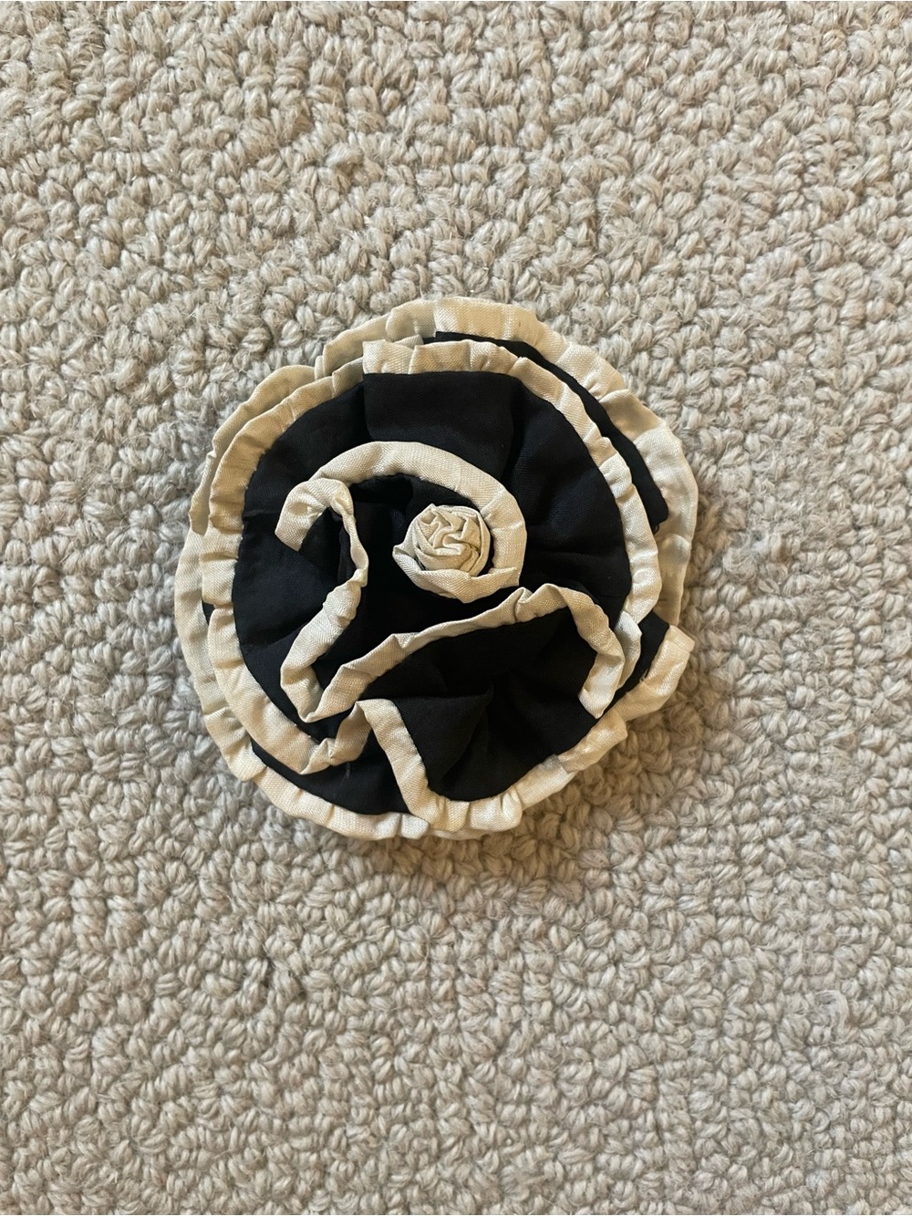 VINTAGE Anthropologie Floral Fabric Hair Tie (or Brooch!)